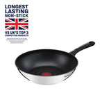 Argos Tefal Titanium Edition Stainless Steel Wok 28cm- Buy online at McGrocer