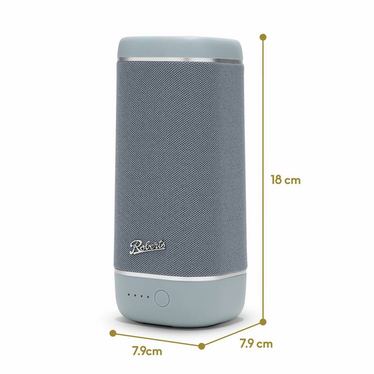 Roberts portable Bluetooth speaker Duck Egg - British product