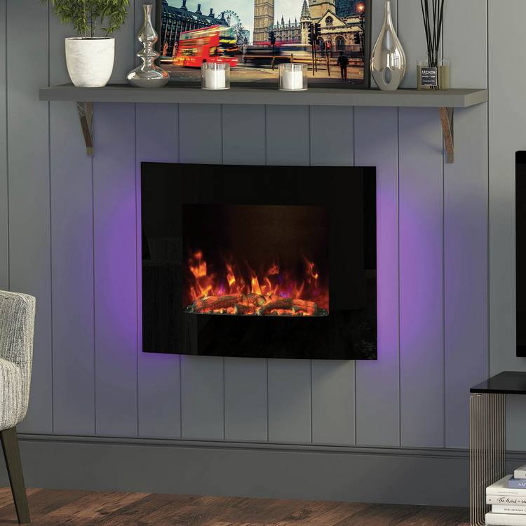Be Modern Quattro 1-2kW wall mounted electric fire - British product