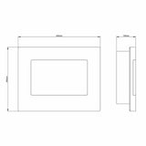 Be Modern Quattro 1-2kW wall mounted electric fire - British product