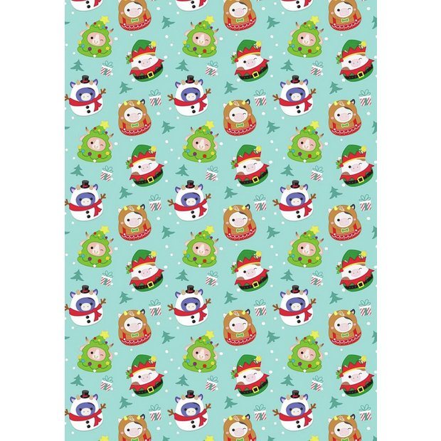Argos Home Squishmallows wrapping paper 2 rolls, UK version