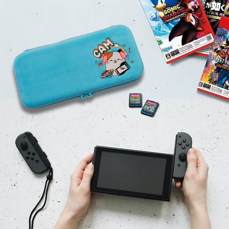 Squishmallows Cam the Cat travel case for Nintendo Switch - British product