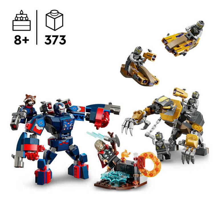 LEGO Avengers Thor vs Chitauri building set 373 pieces, imported from the UK