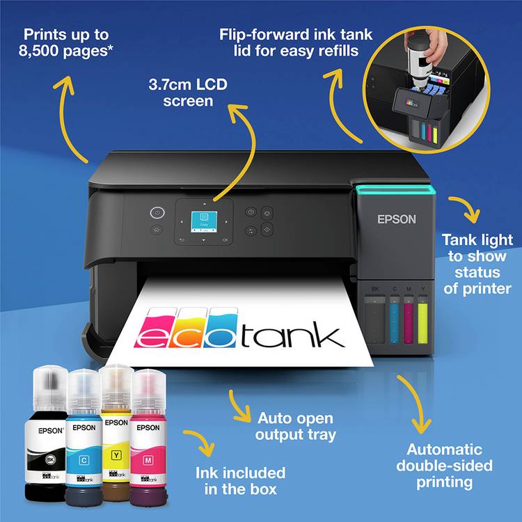 Epson EcoTank ET-2950 wireless printer - British product