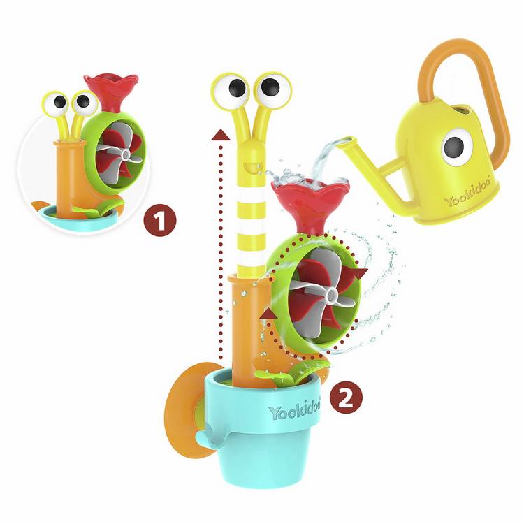 Yookidoo baby bath toy Pop-Up Water Snail, UK version