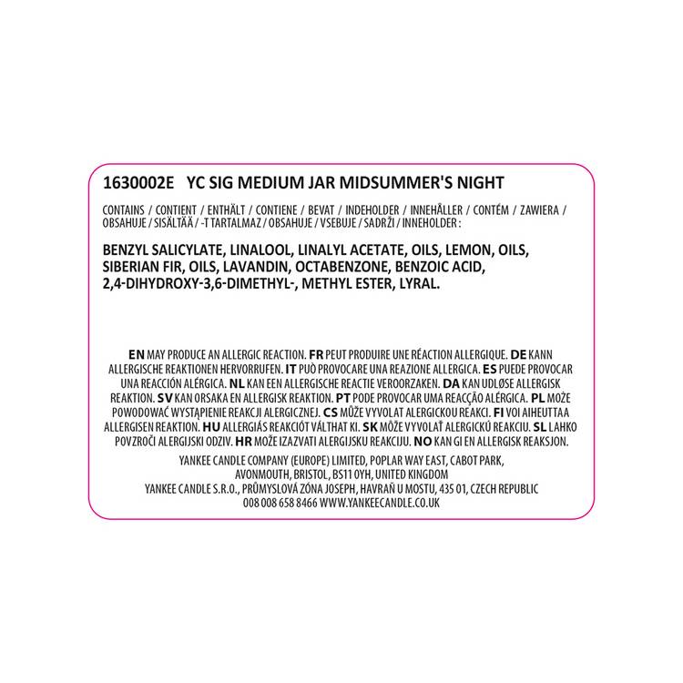 Yankee scented candle Midsummers Night medium 368g - British product