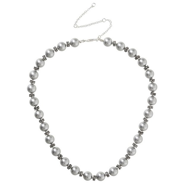 Liars & Lovers silver tone small sphere necklace 42.5cm (British brand)