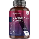 Superdrug WeightWorld High-Strength Cranberry Capsules 50000mg 180 Vegan Capsules- Buy online at McGrocer