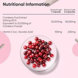 WeightWorld cranberry capsules 50000mg 180 capsules, UK version