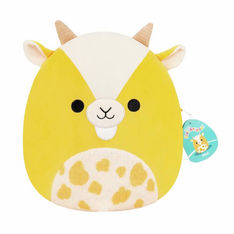 Squishmallows Miel yellow goat soft toy 12 inch, UK version