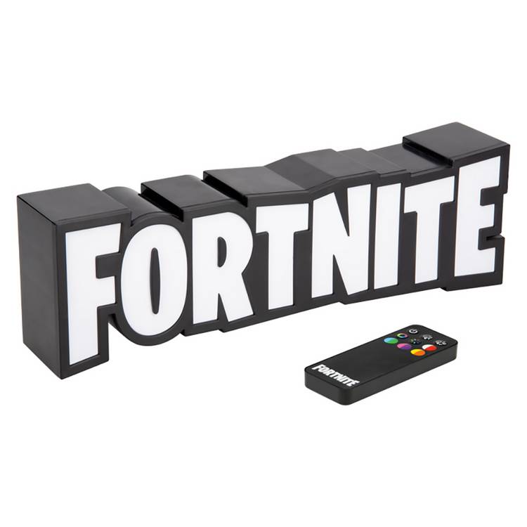Fortnite logo USB LED novelty light black white - British product