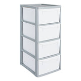 Argos Argos Home 4 Drawer Plastic Storage Tower - Grey- Buy online at McGrocer