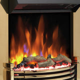 Dimplex Helmsdale brass electric fire 2kW, imported from the UK