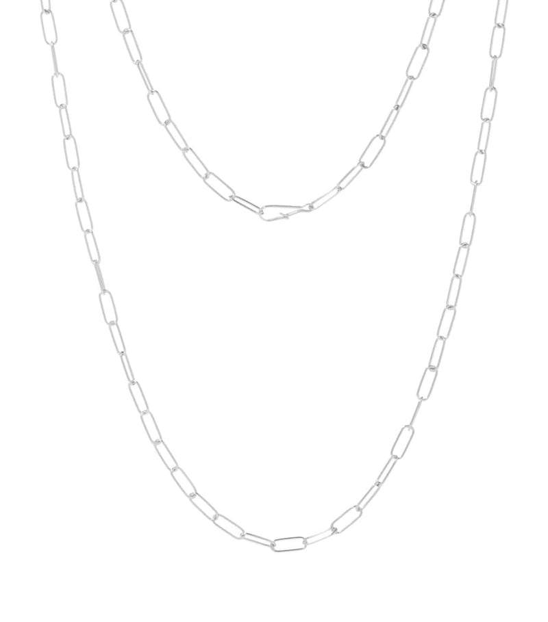 Annoushka white gold short cable chain 45cm - British product