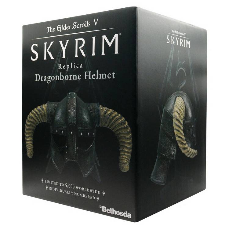 Skyrim Dragonborn Helmet replica hand-painted limited edition - British product
