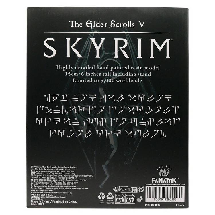 Skyrim Dragonborn Helmet replica hand-painted limited edition - British product