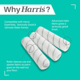 Harris 9 inch medium pile roller sleeves pack of 3 (British brand)