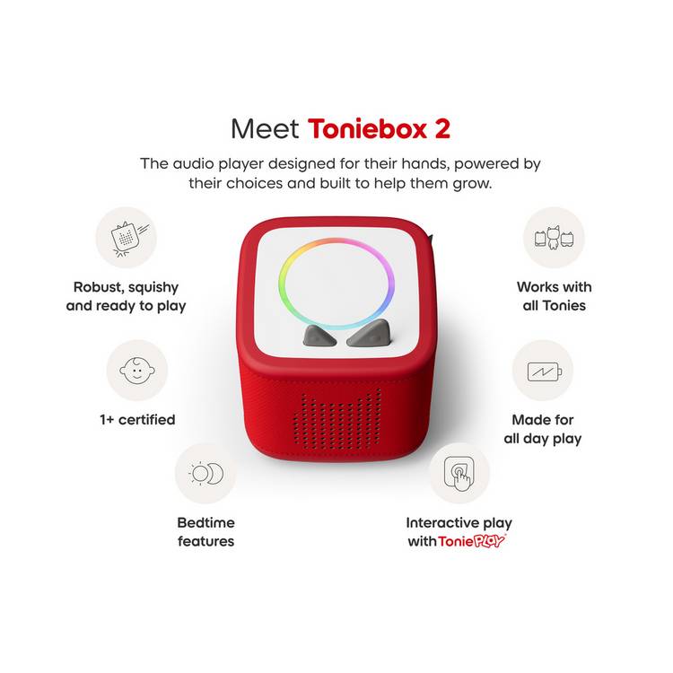 tonies Red Toniebox 2 Play Set with Lion King - (British brand)
