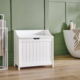 Argos Home monks bench linen bin white 100L (British brand)
