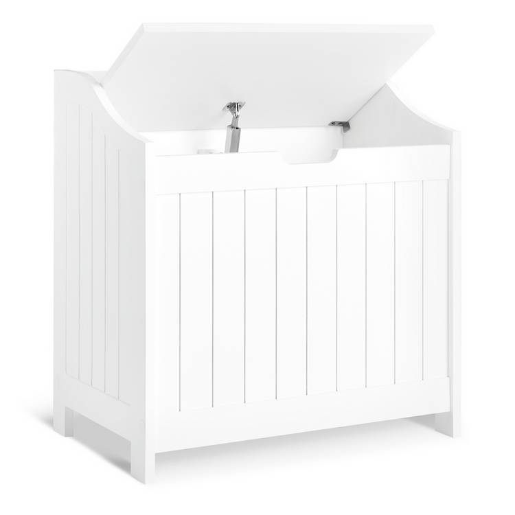 Argos Home monks bench linen bin white 100L (British brand)