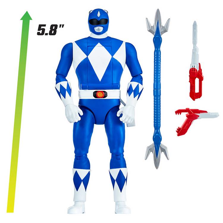 Power Rangers Blue Ranger action figure 23cm, UK version