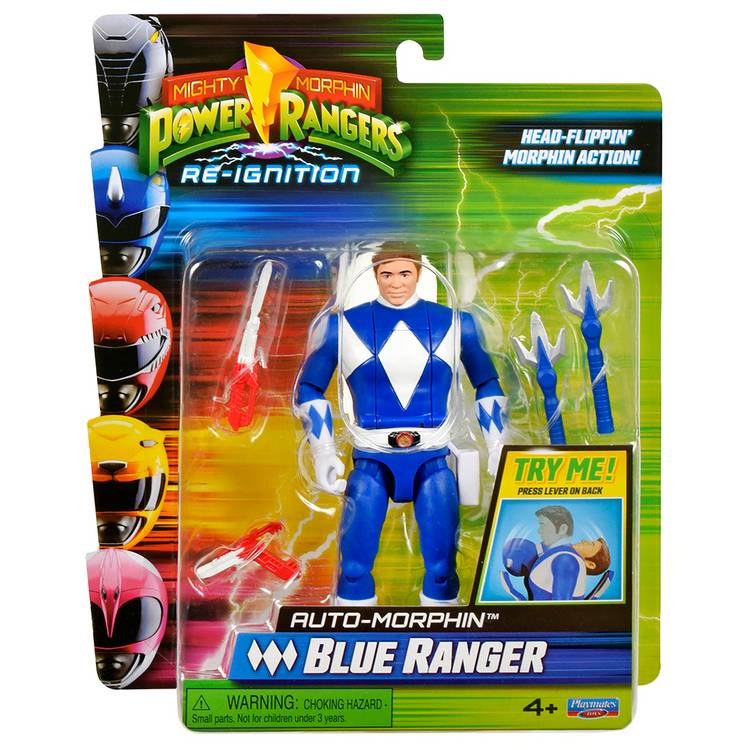 Power Rangers Blue Ranger action figure 23cm, UK version