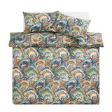 Habitat cotton marbled print blue bedding set single (British brand)