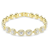 Argos Swarovski Gold Tone Plated Una Angelic Bracelet, 16.5cm- Buy online at McGrocer