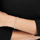 Swarovski gold tone plated crystal bracelet 16.5cm (British brand)
