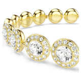 Swarovski gold tone plated crystal bracelet 16.5cm (British brand)