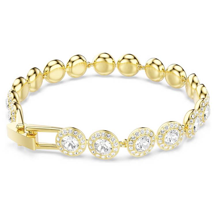 Swarovski gold tone plated crystal bracelet 16.5cm (British brand)