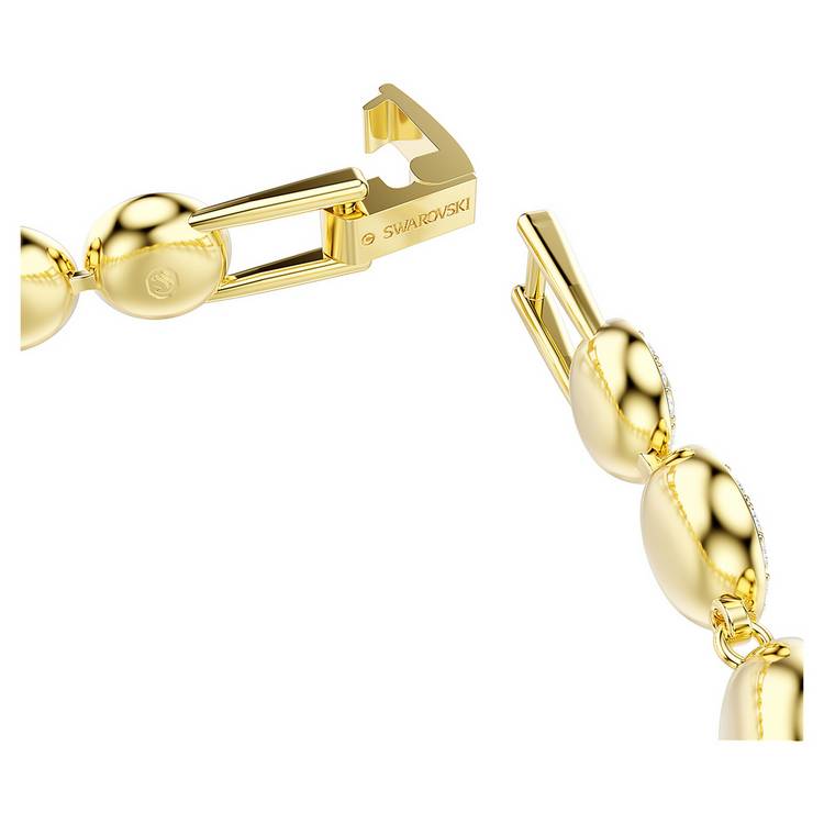 Swarovski gold tone plated crystal bracelet 16.5cm (British brand)