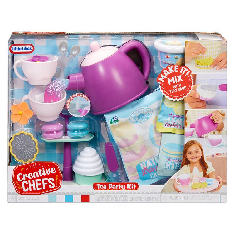 Little Tikes Creative Chefs tea party kit with accessories (British brand)