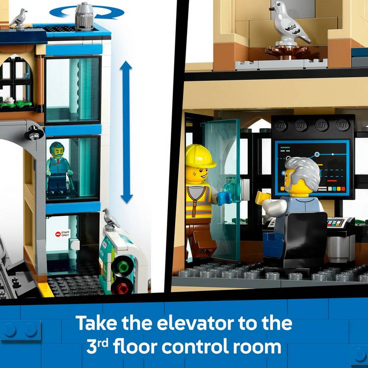 LEGO City Central Train Station 60469 752 pieces, UK version
