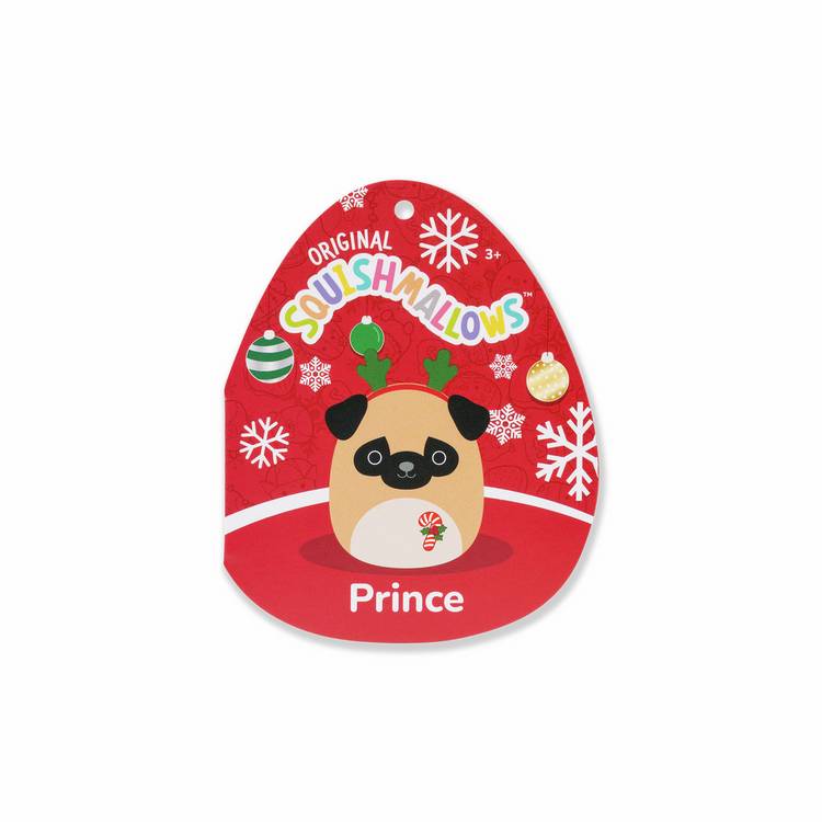 Squishmallows Prince Pug soft toy 7.5 inch - British product