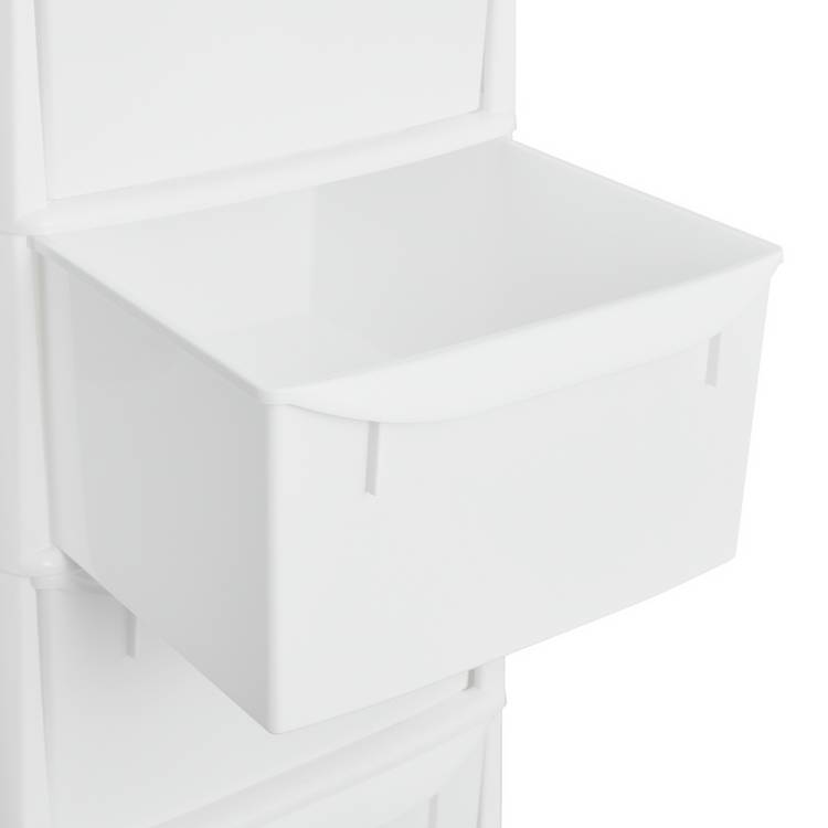 Argos Home 4-drawer plastic storage tower white, UK version