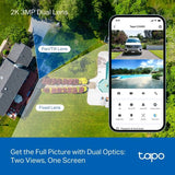 Tapo C246D dual-lens pan/tilt security camera, UK version