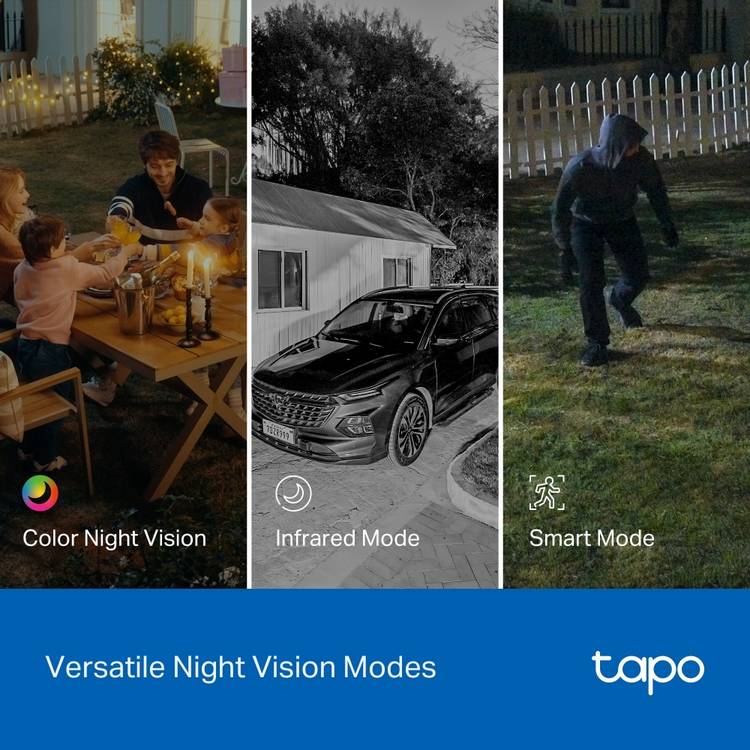 Tapo C246D dual-lens pan/tilt security camera, UK version