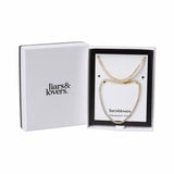 Liars & Lovers crystal necklace and bracelet tennis set, imported from the UK