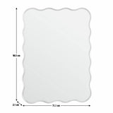 Habitat gold coloured wavy wall mirror 96x71cm, imported from the UK