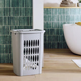 Argos Home laundry hamper flint grey 54L, UK version