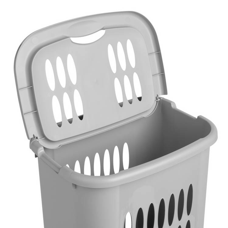 Argos Home laundry hamper flint grey 54L, UK version