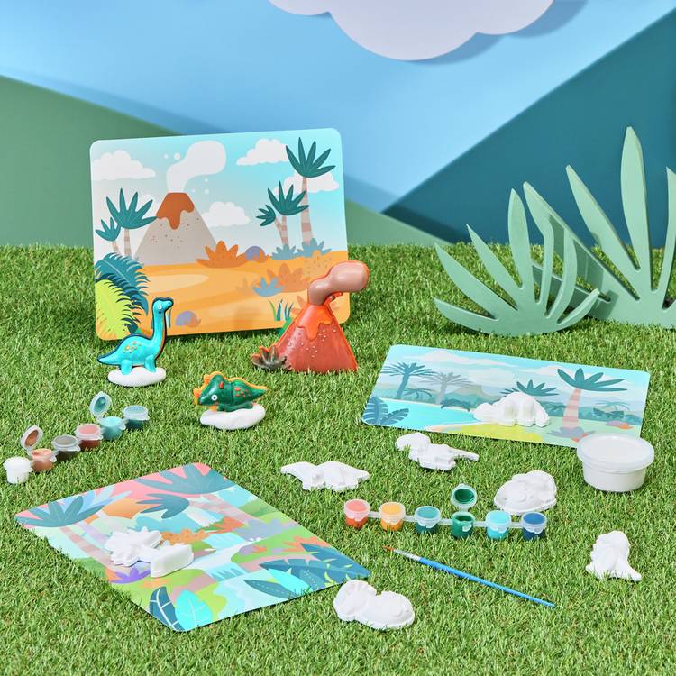 Chad Valley 10 Piece Dinosaur Paint Set, UK version
