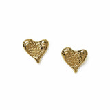 Argos Freedom Gold Plated Molten Heart Stud Earrings- Buy online at McGrocer