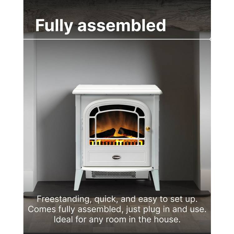 Dimplex electric freestanding stove white - British product