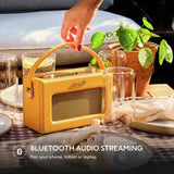 Roberts Revival Uno BT DAB radio yellow - British product