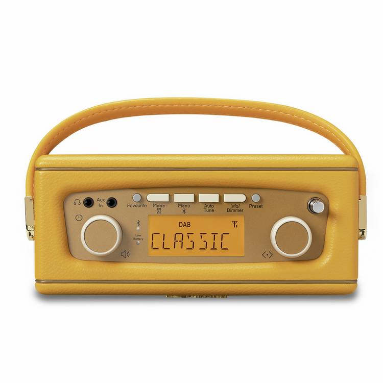 Roberts Revival Uno BT DAB radio yellow - British product