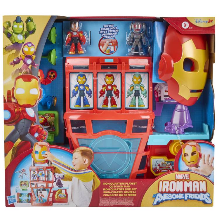 Marvel Iron Man and His Awesome Friends playset, imported from the UK