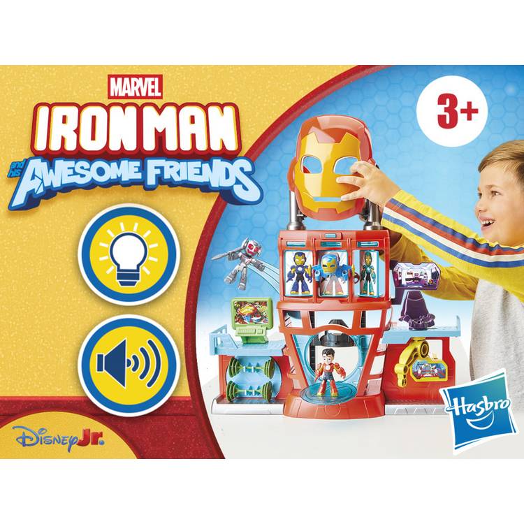 Marvel Iron Man and His Awesome Friends playset, imported from the UK