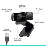 Logitech C922 Pro Stream Full HD webcam, UK version